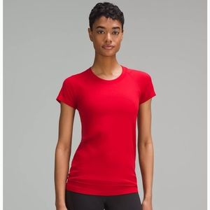 Lululemon Red Swiftly Tech Short Sleeve Shirt 2.0 - Size 8